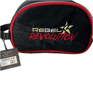 Rebel Athletic Revolution Cheer Shoe Bag Black Red Gold Mesh RE00BK02Y NWT